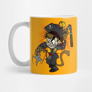 Pirate Ninja Monkey Mug